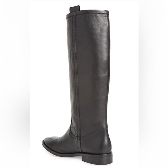 NWT Seychelles Drama Black Leather Knee High Riding Boots 6 - Picture 2 of 10